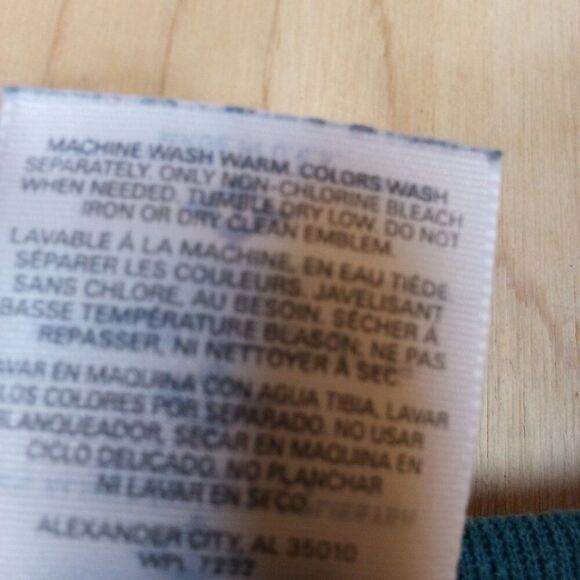 Vintage JERZEES Blank Crewneck Sweatshirt Teal - Picture 4 of 5